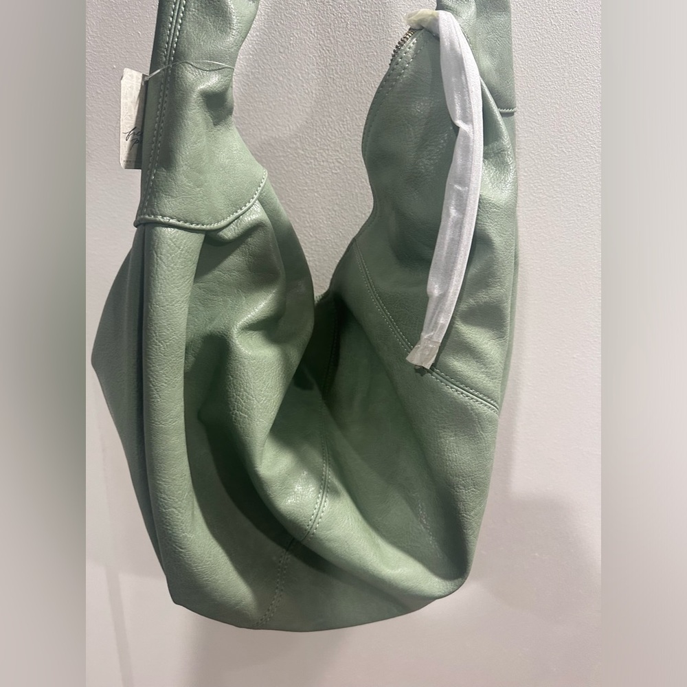 Free People Sage Green Shoulder Hobo Bag
